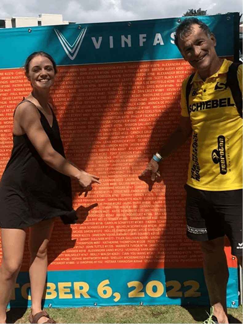 Marathon Kona bei Sonnenuntergang