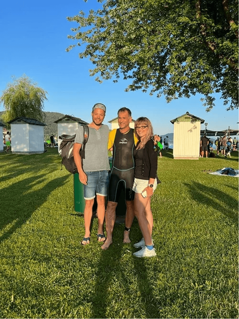 Supporter Team am Streckenrand