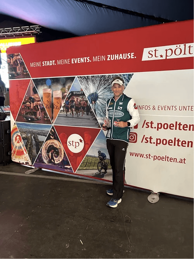 Paul auf der Radstrecke