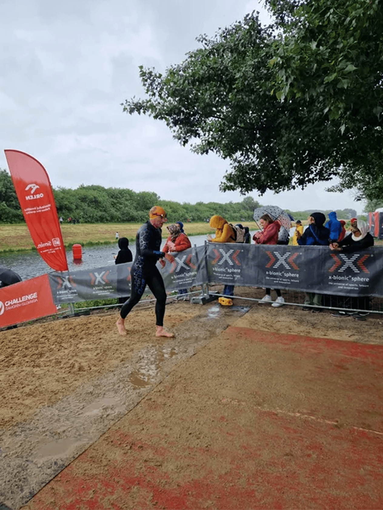 Eiskalter Schwimmstart